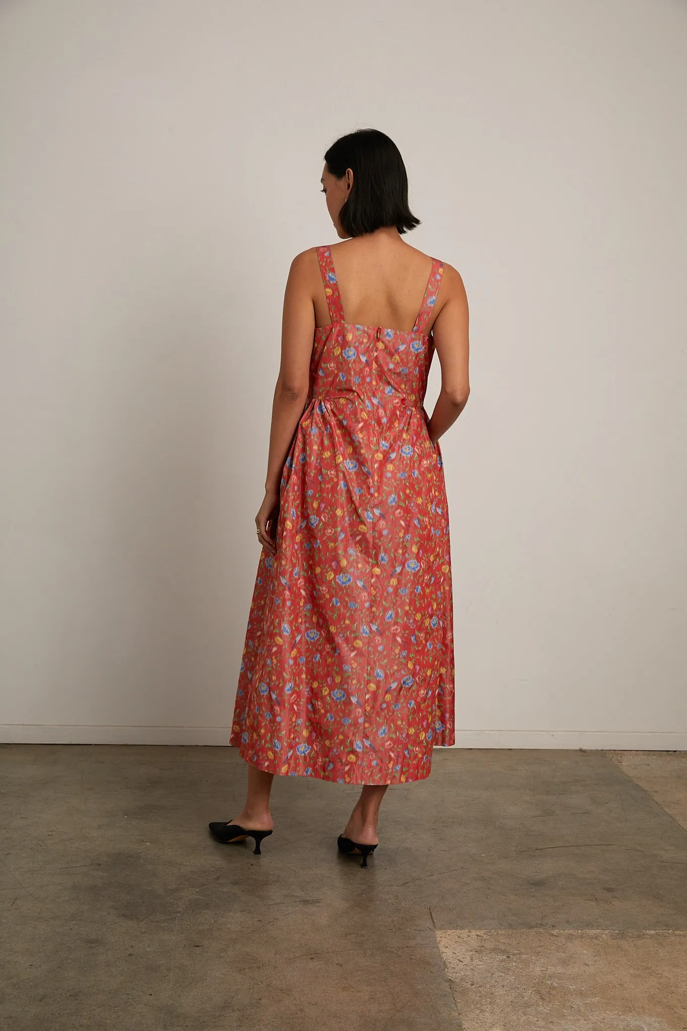 Menina Dress - Red Flower