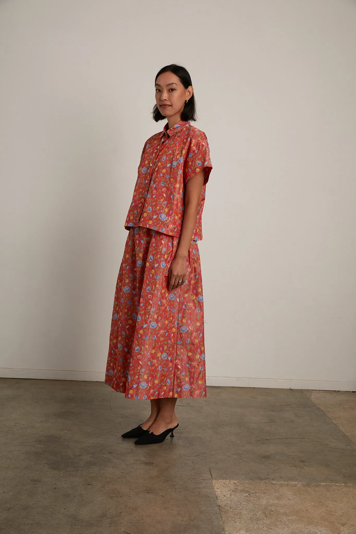 Menina Dress - Red Flower