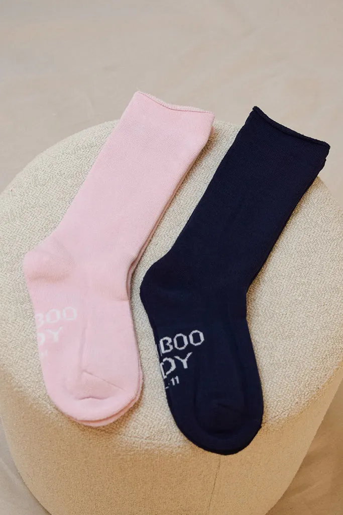 Men's Bamboo Bed Socks - Navy