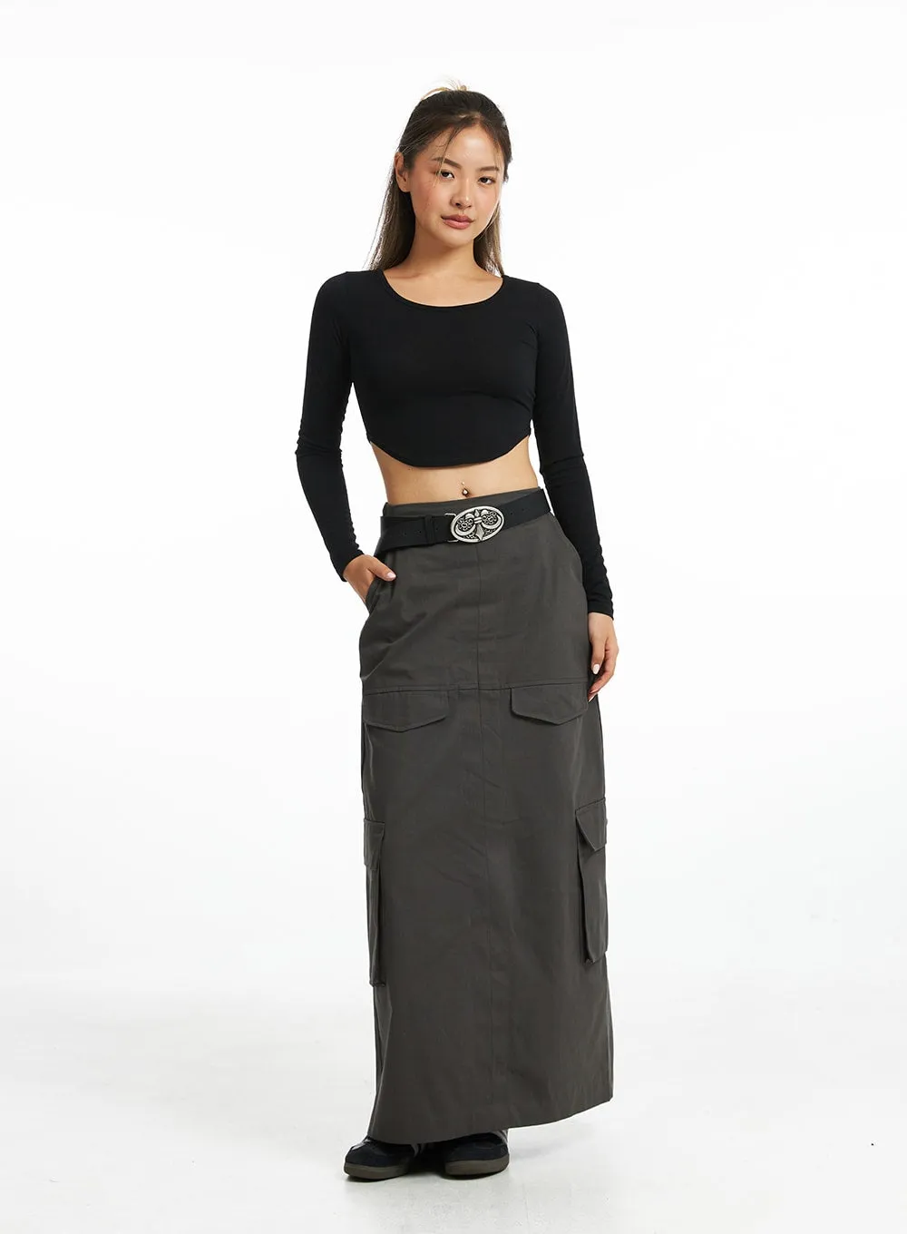 Metro Modern Bare-Midriff Top CO318