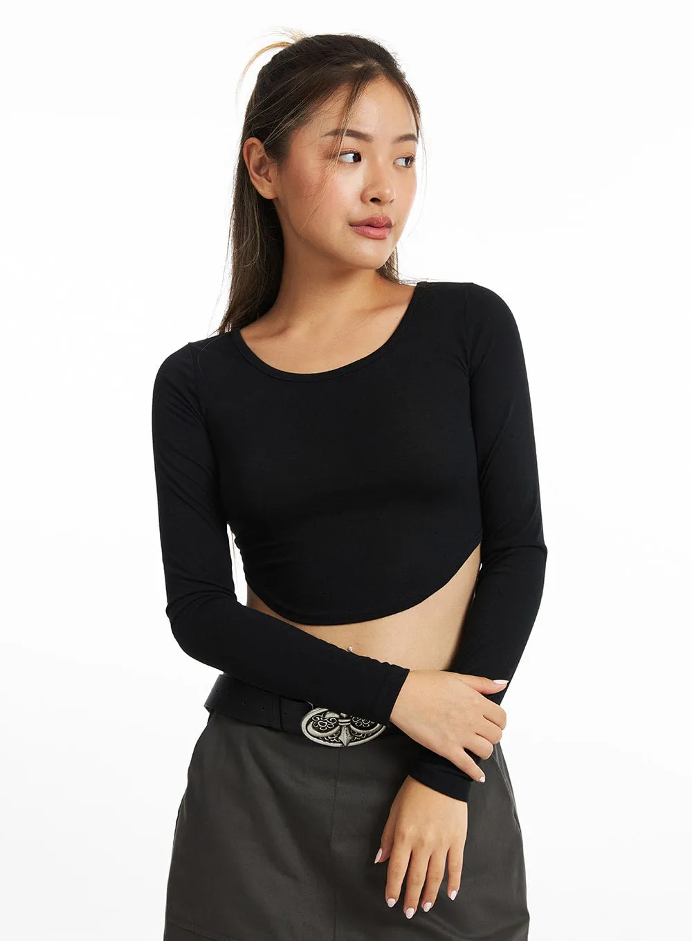 Metro Modern Bare-Midriff Top CO318