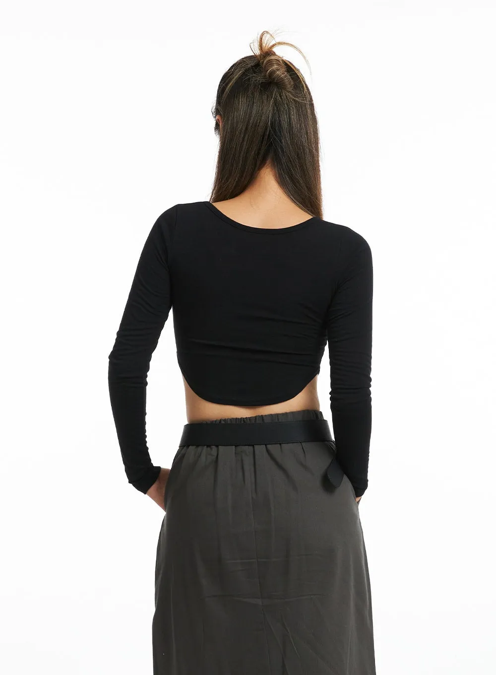 Metro Modern Bare-Midriff Top CO318