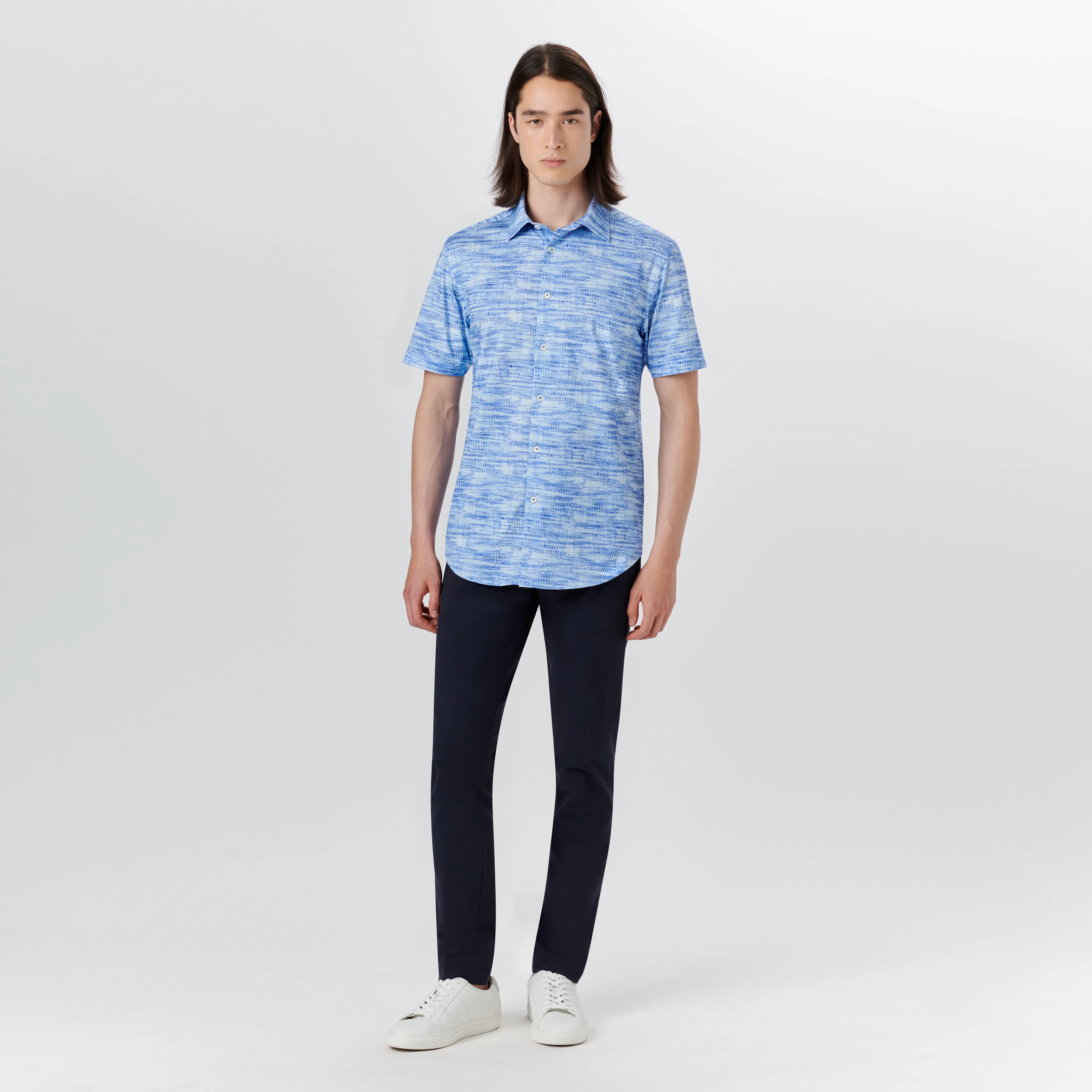 MILES Abstract Print OoohCotton Short Sleeve Shirt