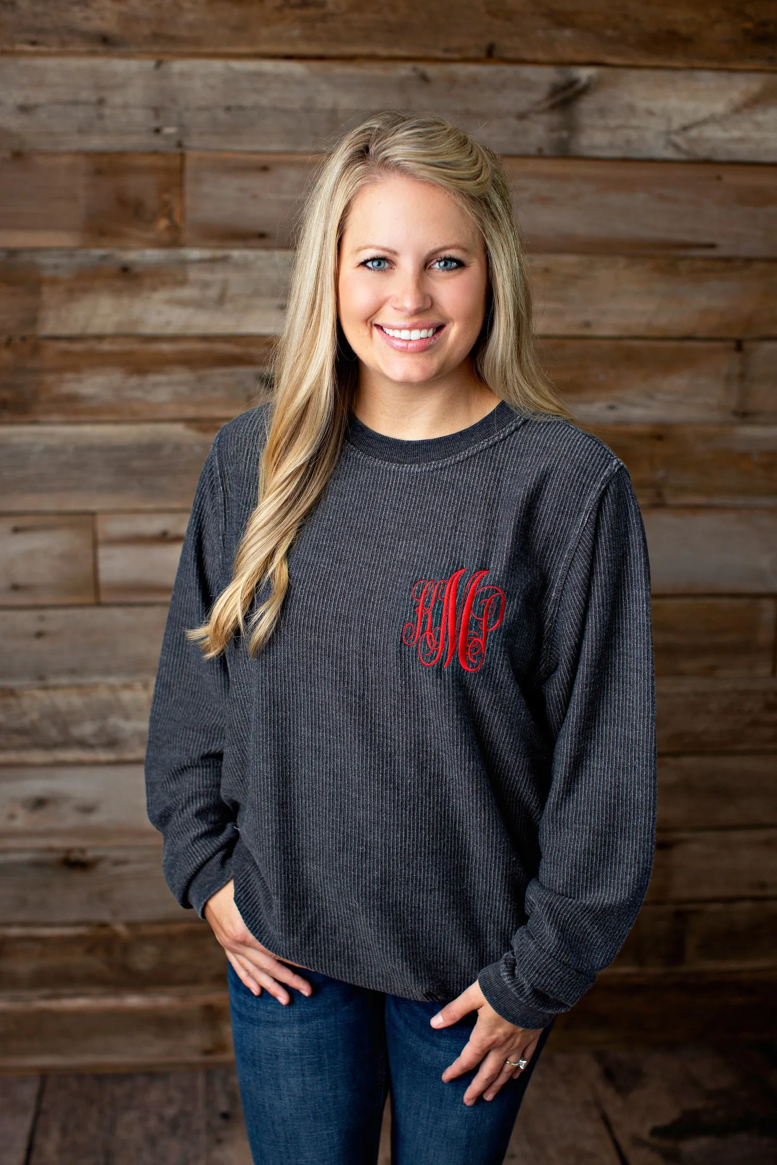 Monogrammed Lightweight Corduroy Sweater Pullover - 2020