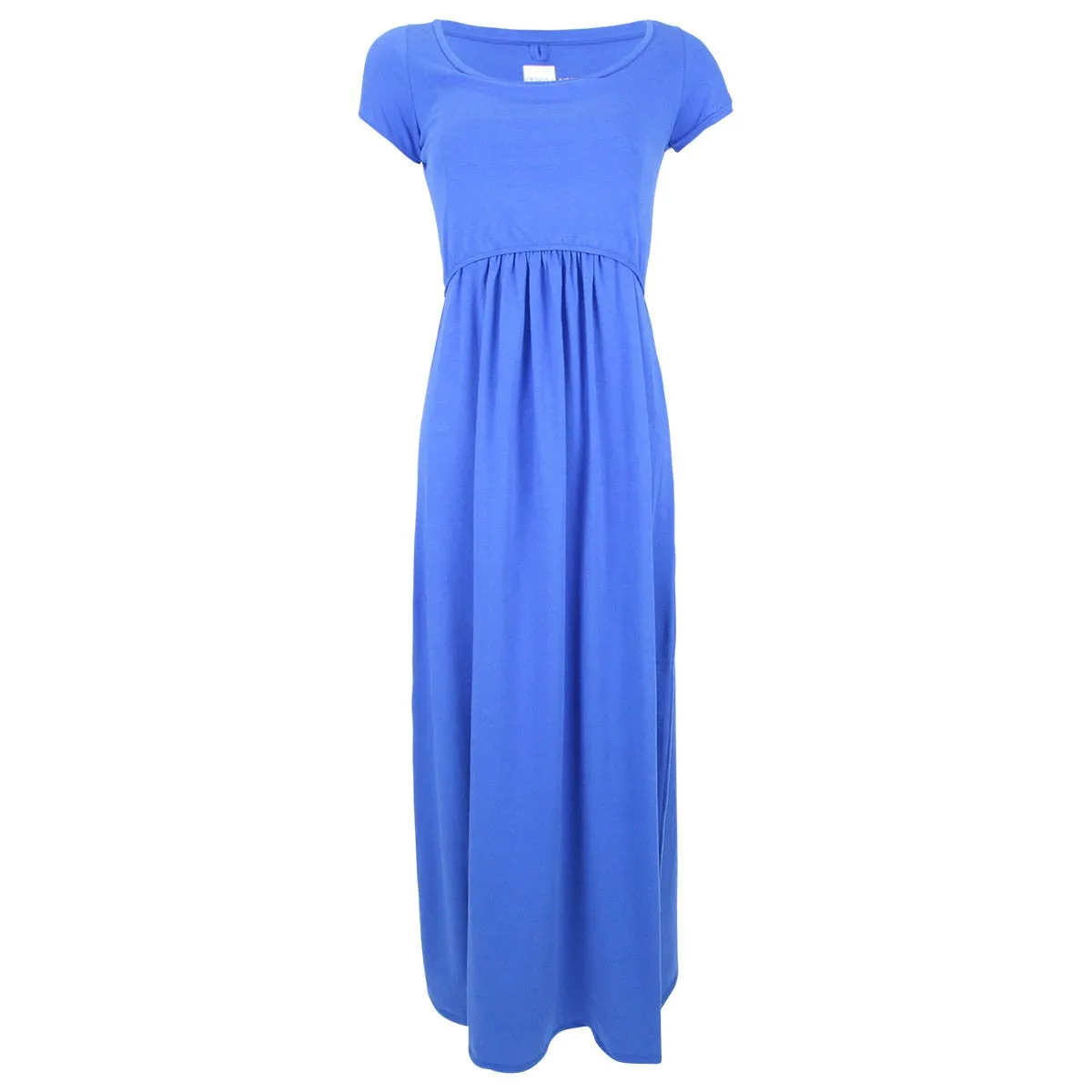 Must Have U-Neck Maxi Dress in Cobalt Blue