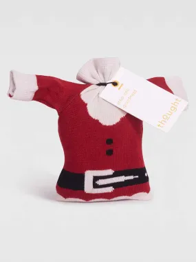 Nicholas Organic Cotton Christmas Jumper Socks In A Bag - Bright Red