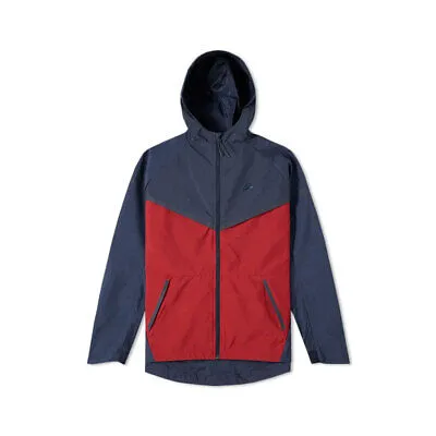 Nike Men's Tech Windrunner Jacket Navy Maroon Red Windbreaker 7