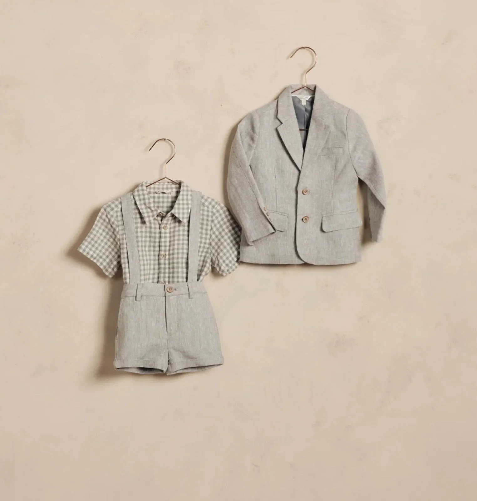 NoraLee Boys Blue Gingham Atlas Shirt