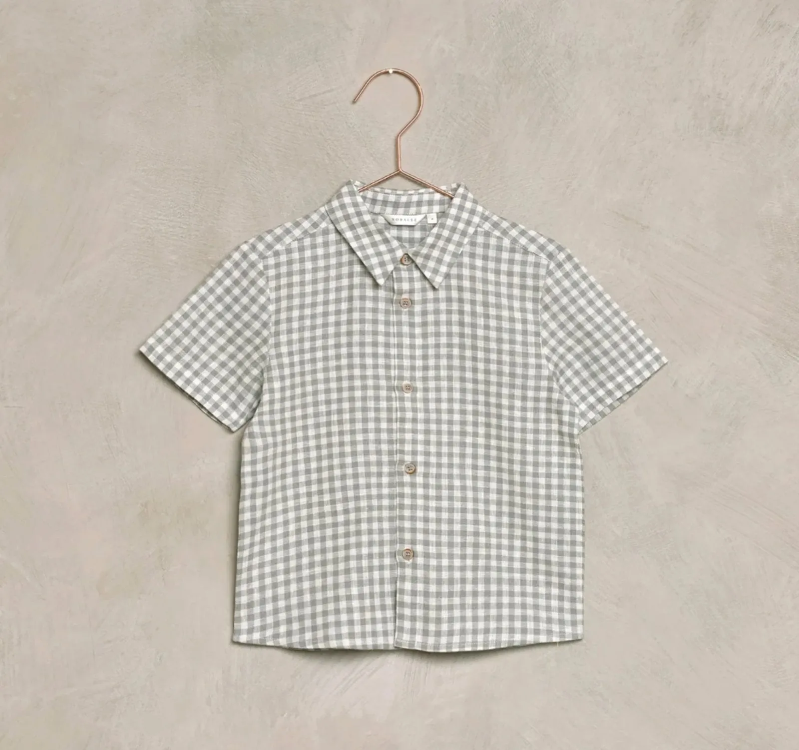 NoraLee Boys Blue Gingham Atlas Shirt