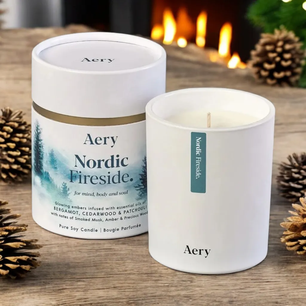 Nordic Fireside 200g Candle - Aery Living