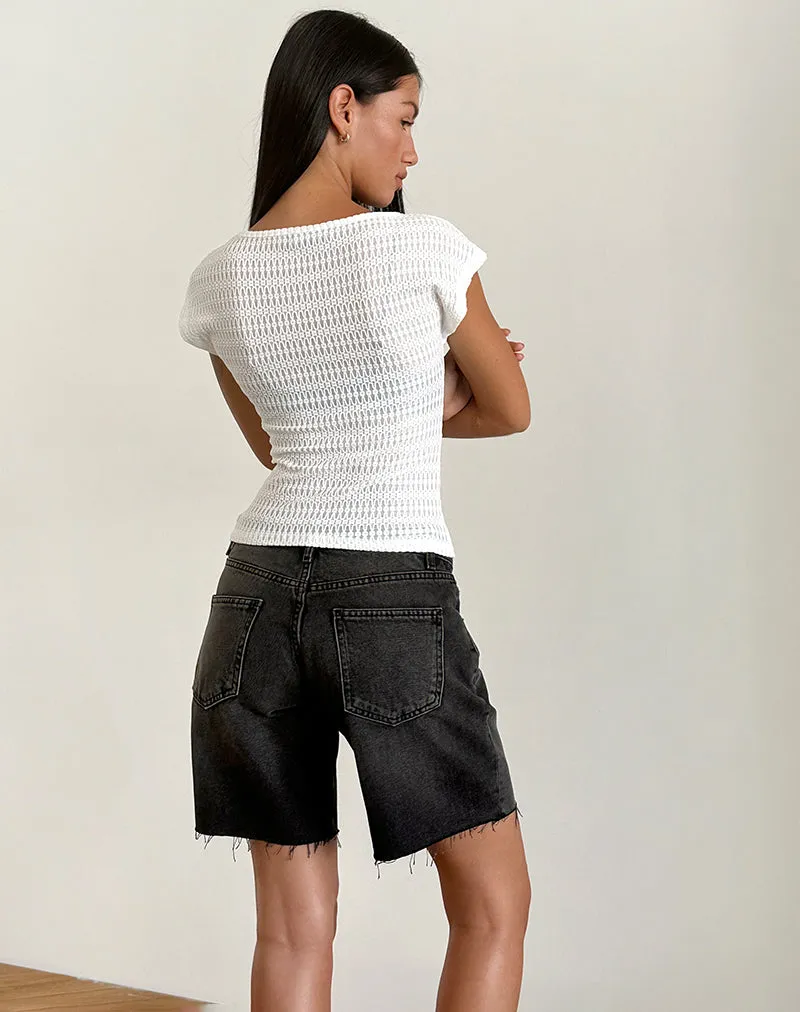 Nova Top in Textured White