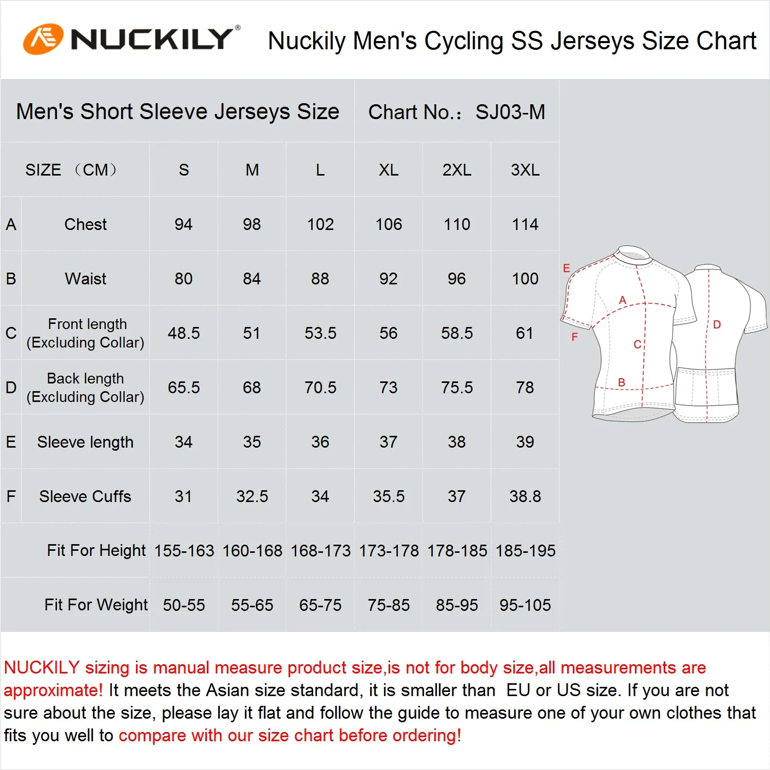 Nuckily NJ502 Short Sleeve Cycling Jersey