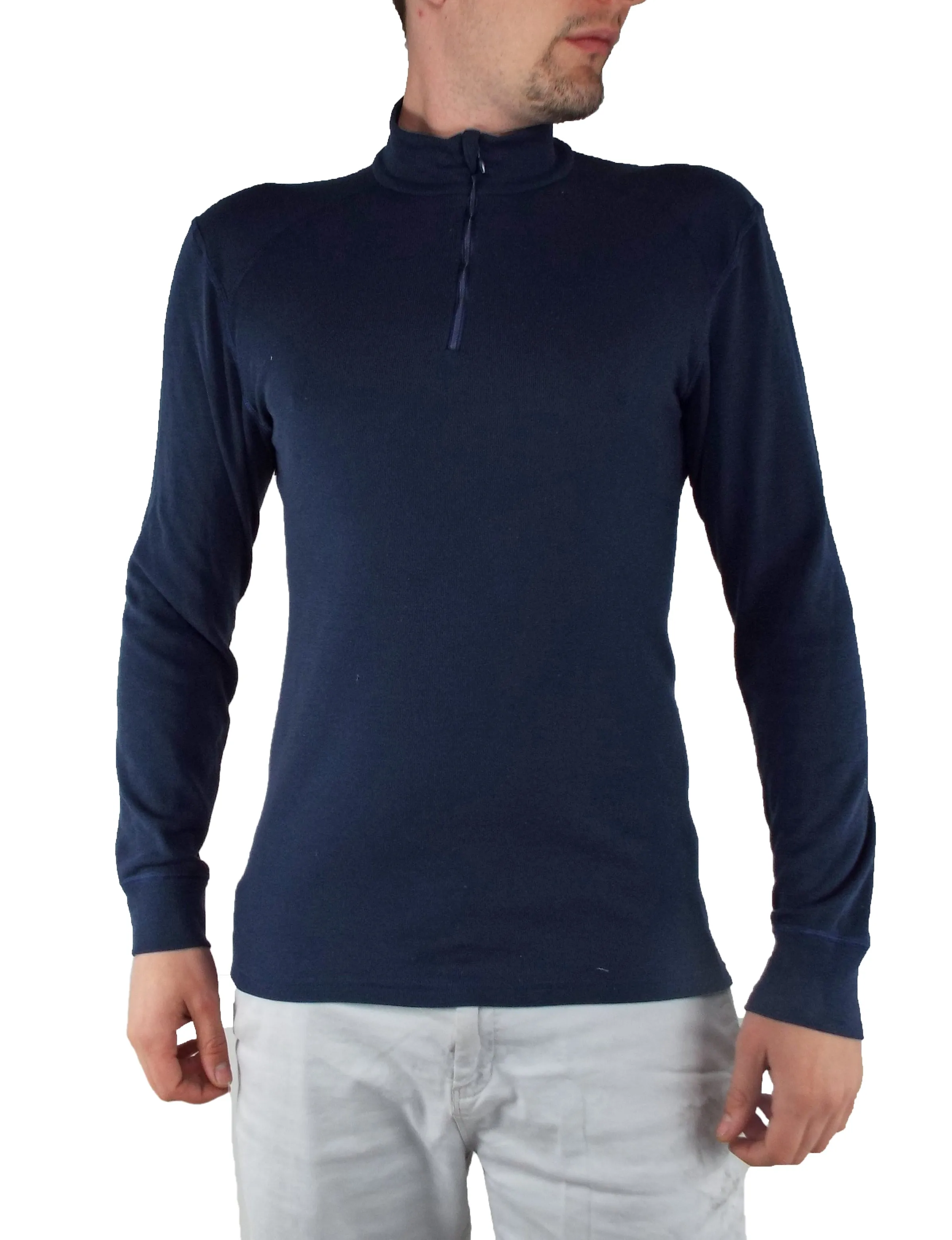 ODLO Dutch Army - Long Sleeve Thermal Turtle Zip Neck - Dark Blue - Grade 1