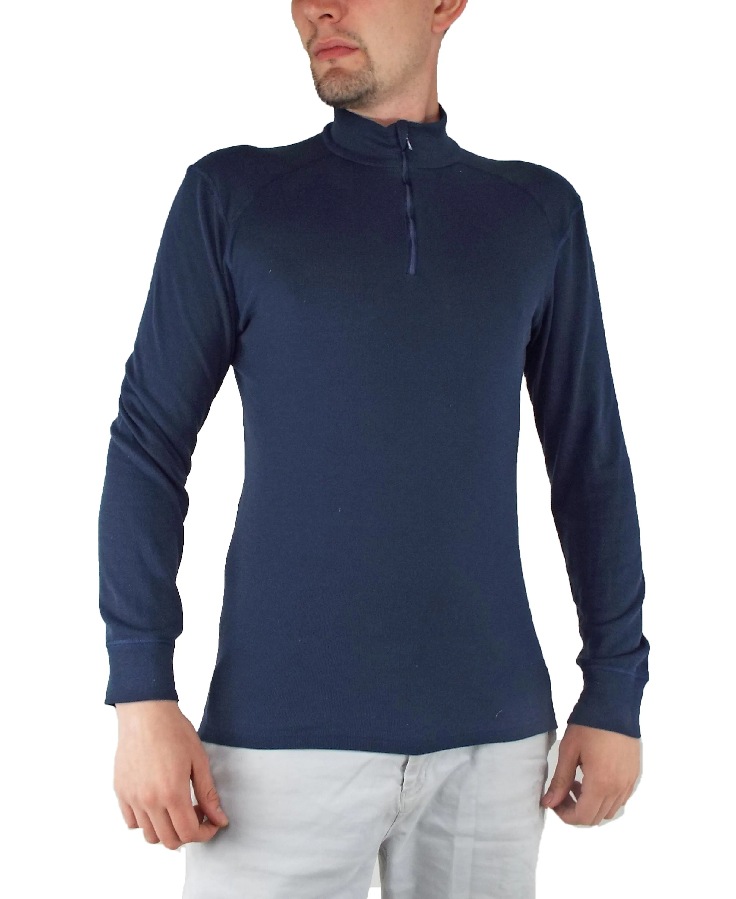 ODLO Dutch Army - Long Sleeve Thermal Turtle Zip Neck - Dark Blue - Grade 1