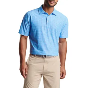 Peter Millar Spokes Performance Mesh Polo Golf Shirt - Liberty Blue