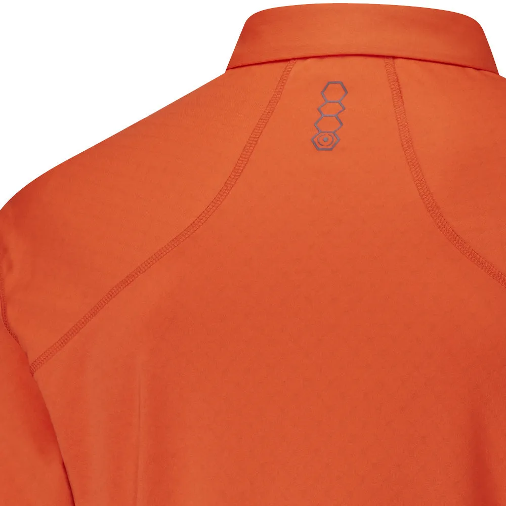 Ping Elemental Long Sleeved Polo Shirt - Flame