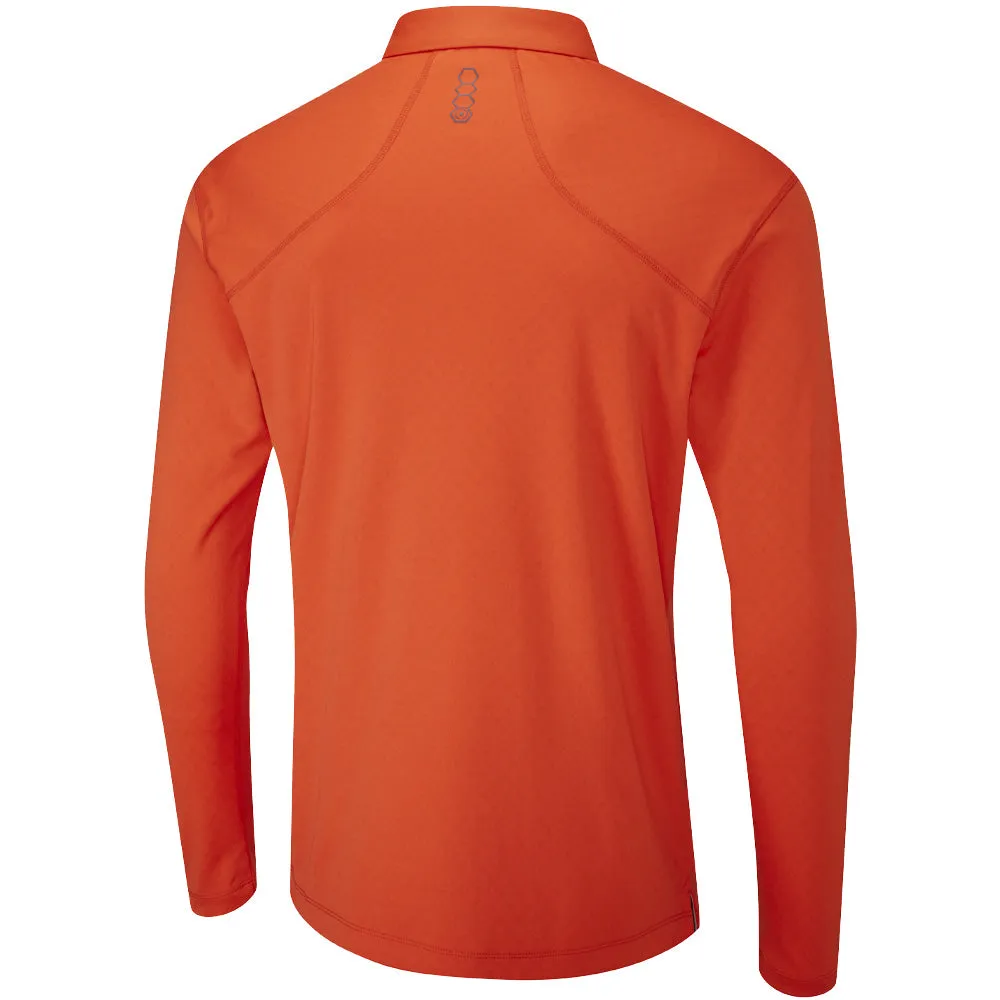 Ping Elemental Long Sleeved Polo Shirt - Flame