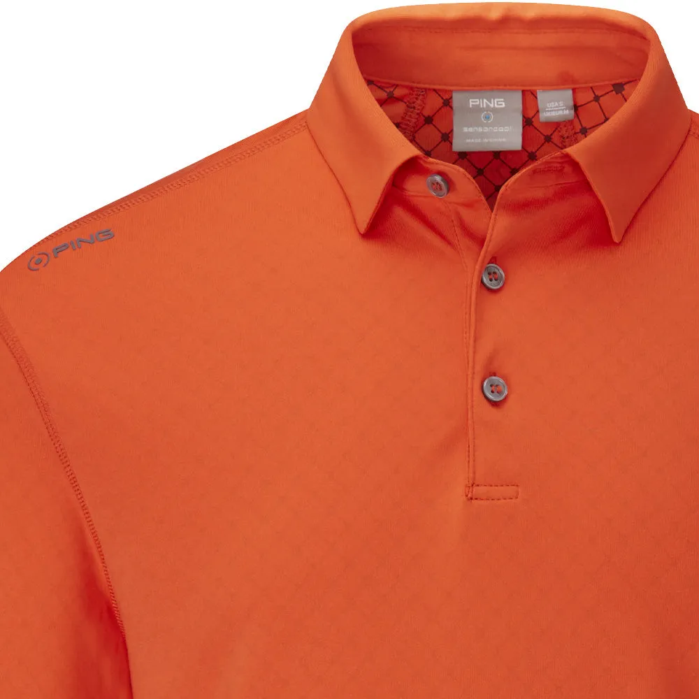 Ping Elemental Long Sleeved Polo Shirt - Flame