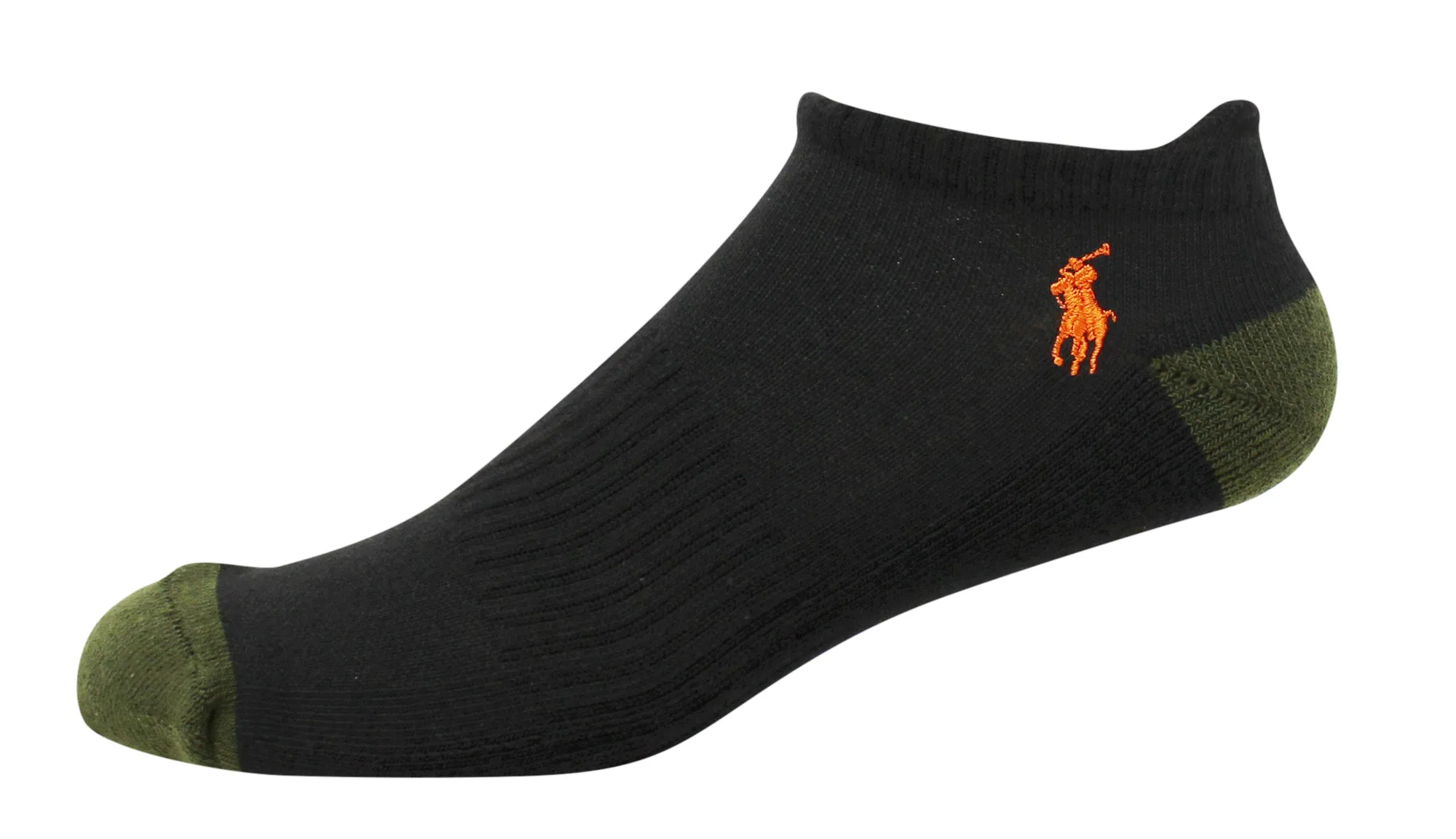 Polo Ralph Lauren Men's 3-Pack Athletic Americana Low Cut Sock Polo Embroidery