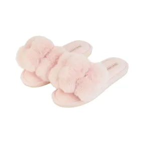 Pom Pom Slippers - Cosy Luxe - Pink Quartz