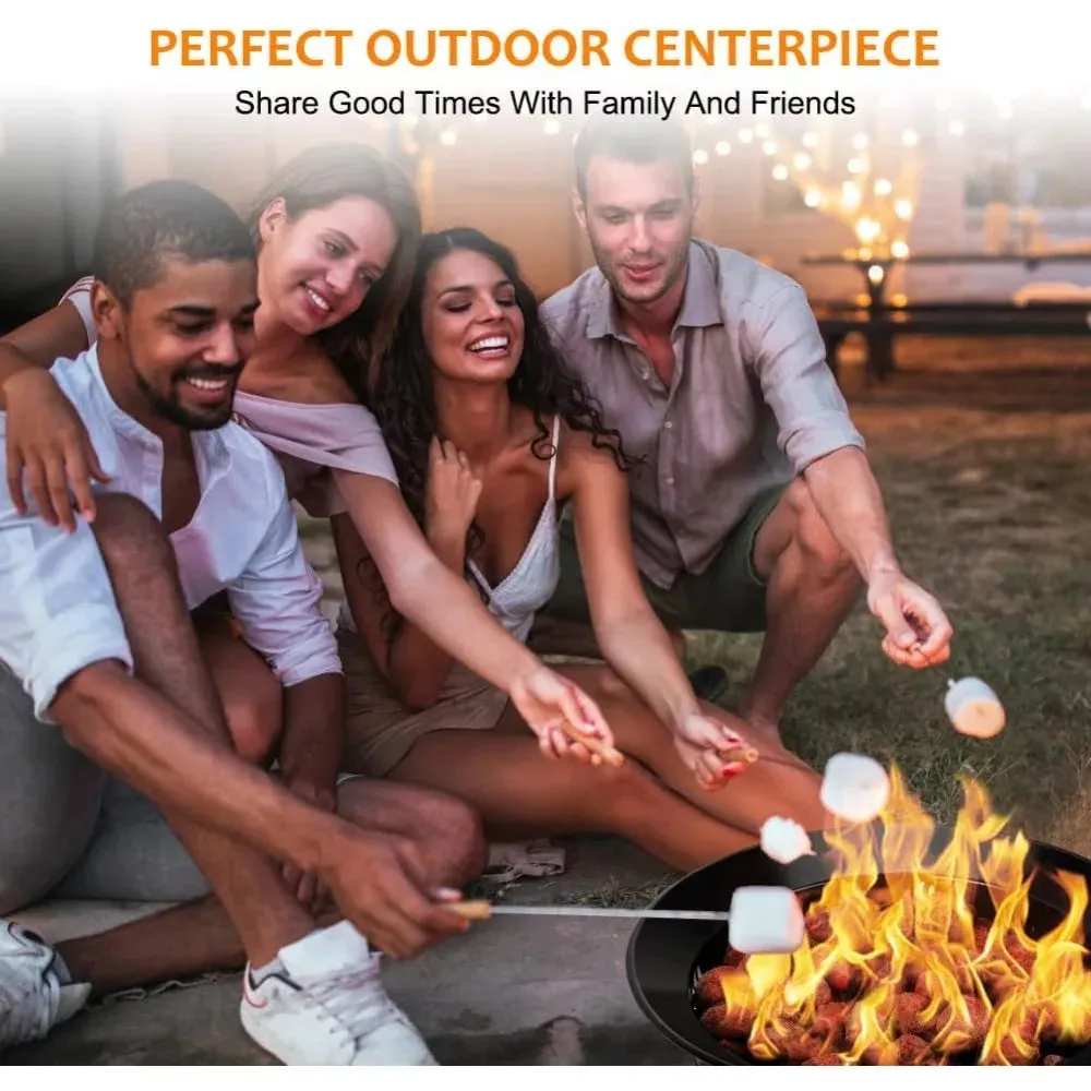 Portable Propane Fire Pit Outdoor Gas Fire Bowl for RV Camping Party