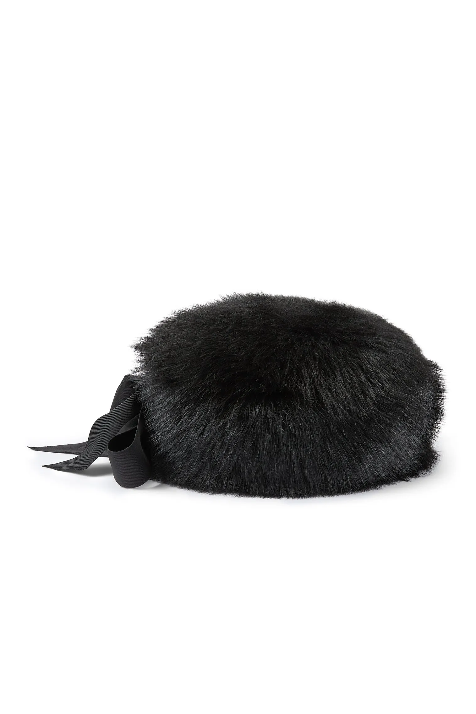 Portia Black Shearling Winter Hat