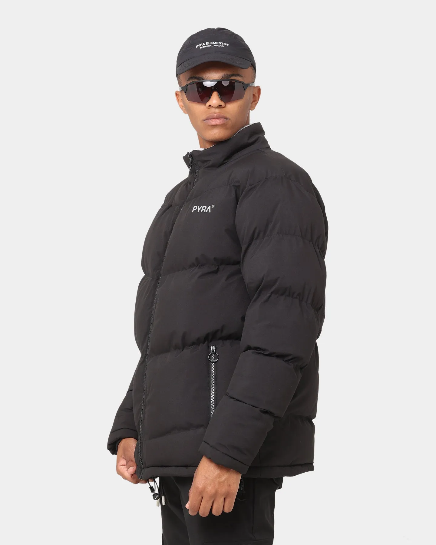 PYRA Sherpa Puffa Jacket Black