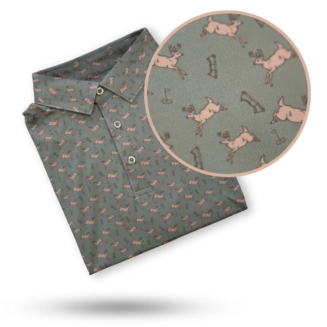 "Bows & Bucks" Golf Polo