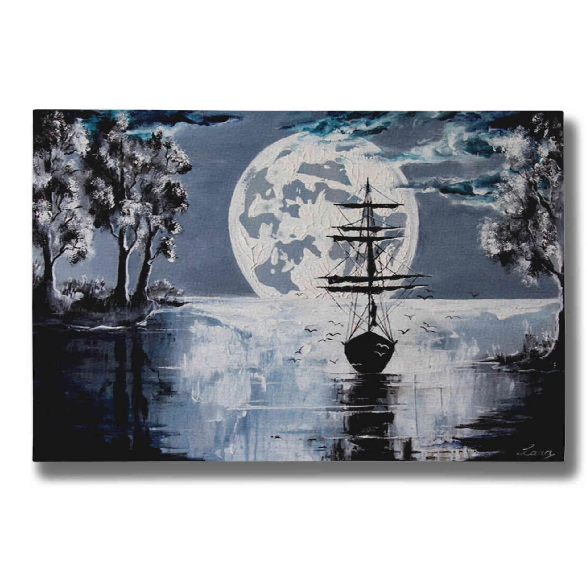 "Silent Blues" Giclee Canvas Wall Art