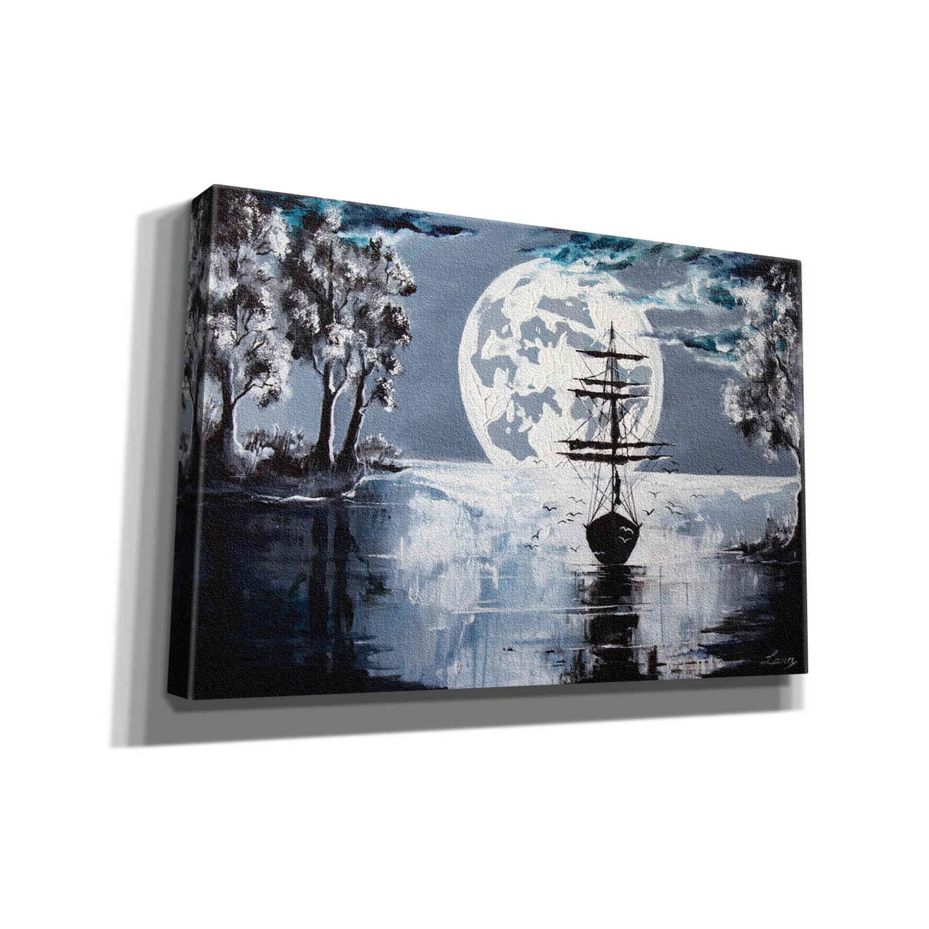 "Silent Blues" Giclee Canvas Wall Art