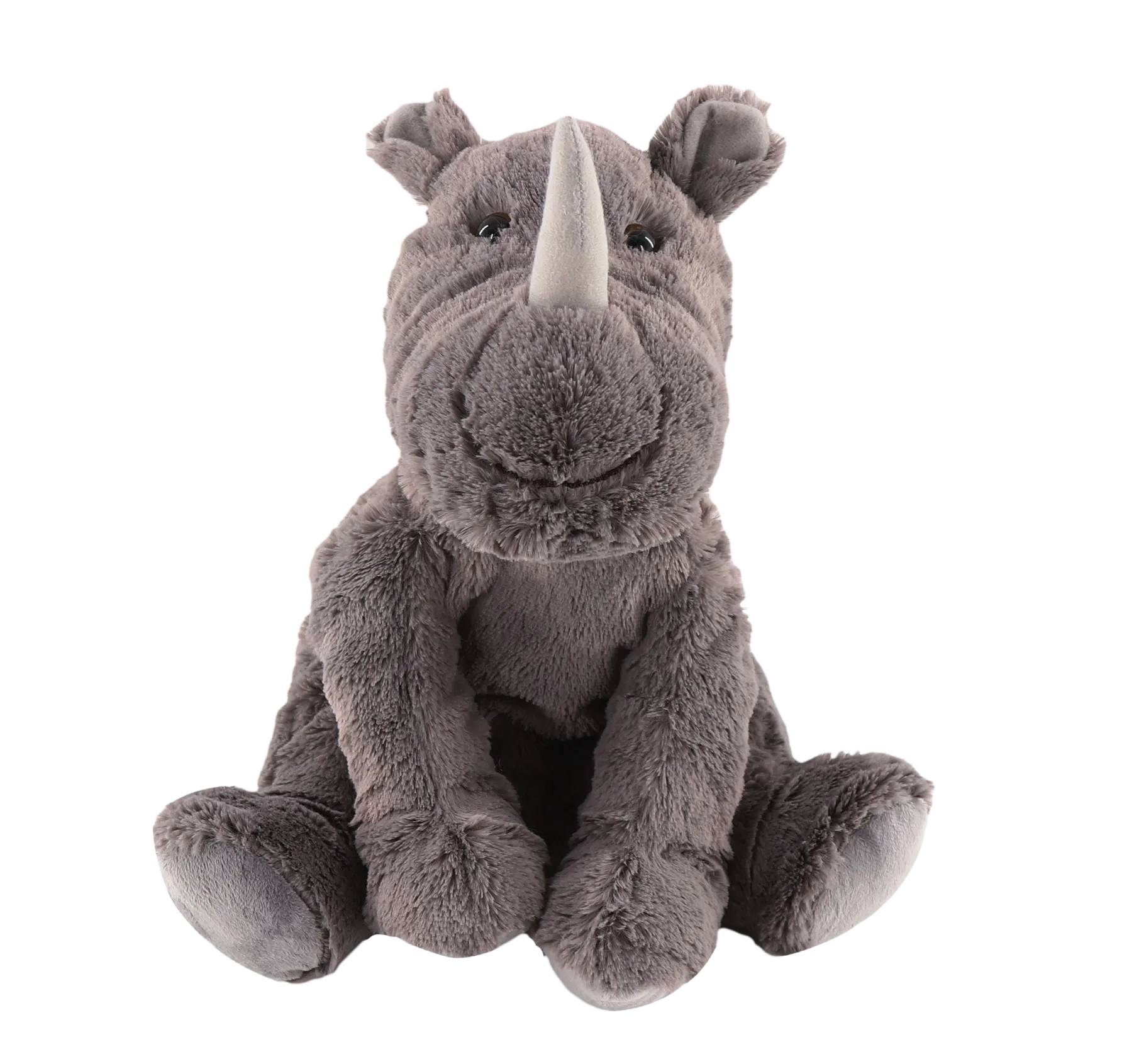 Renny The Rhino, Medium Heatie With Microwaveable Silica Bead Pillow Insert