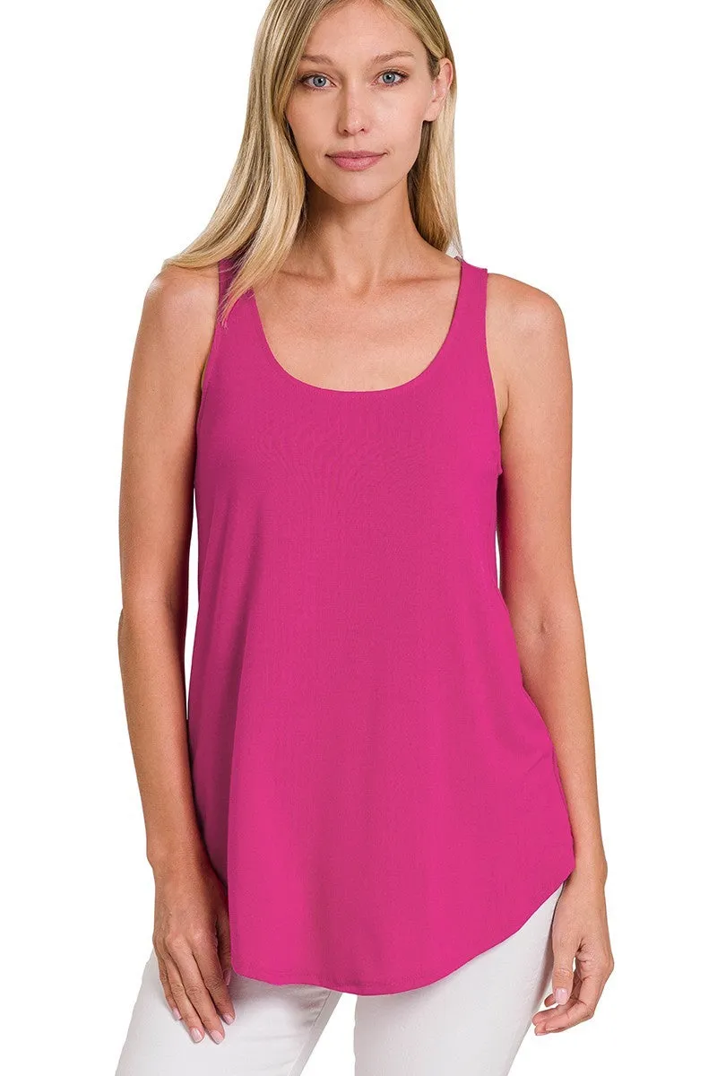 Round Hem Tank Top