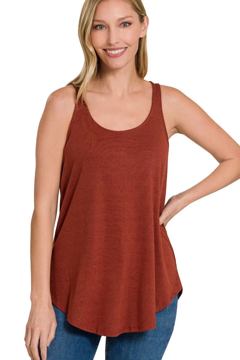 Round Hem Tank Top