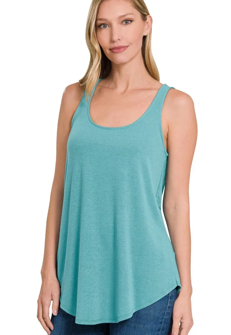 Round Hem Tank Top