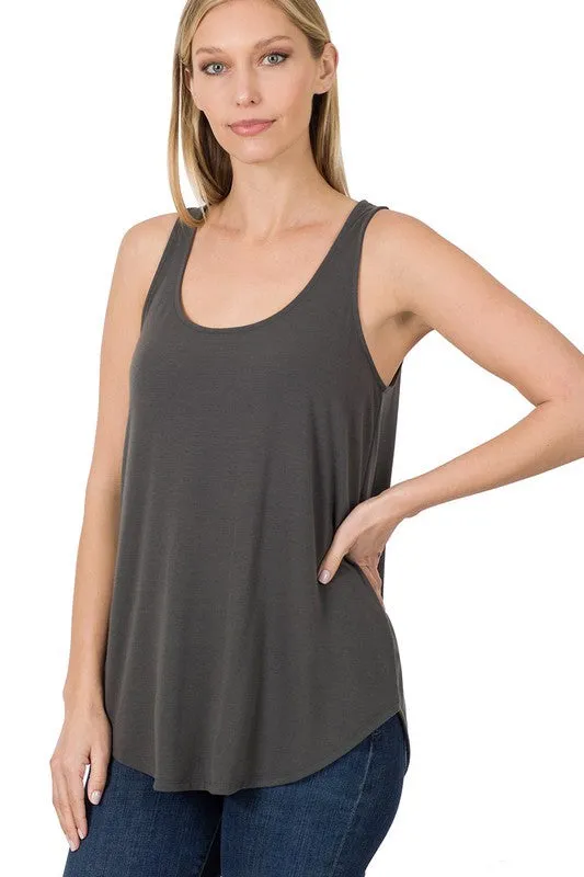 Round Hem Tank Top