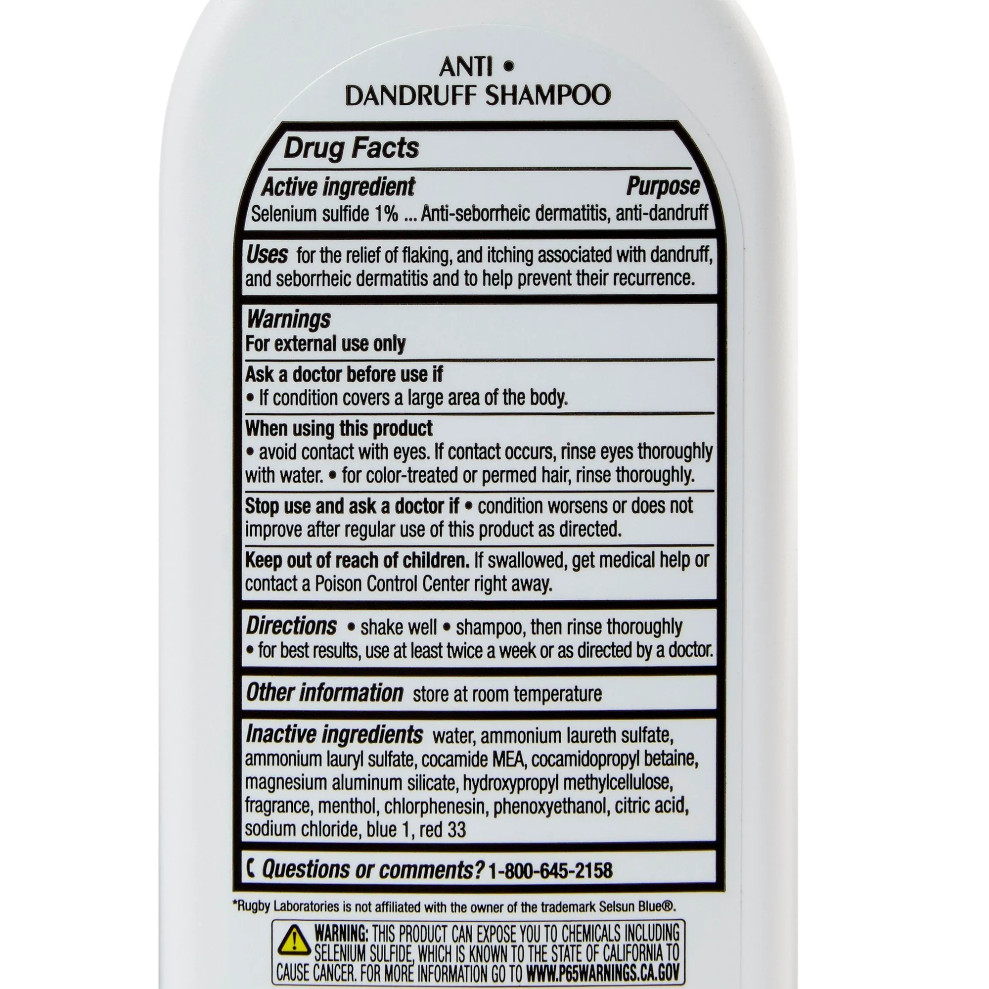 Rugby® Dandruff Shampoo, 7 oz. Flip Top Bottle