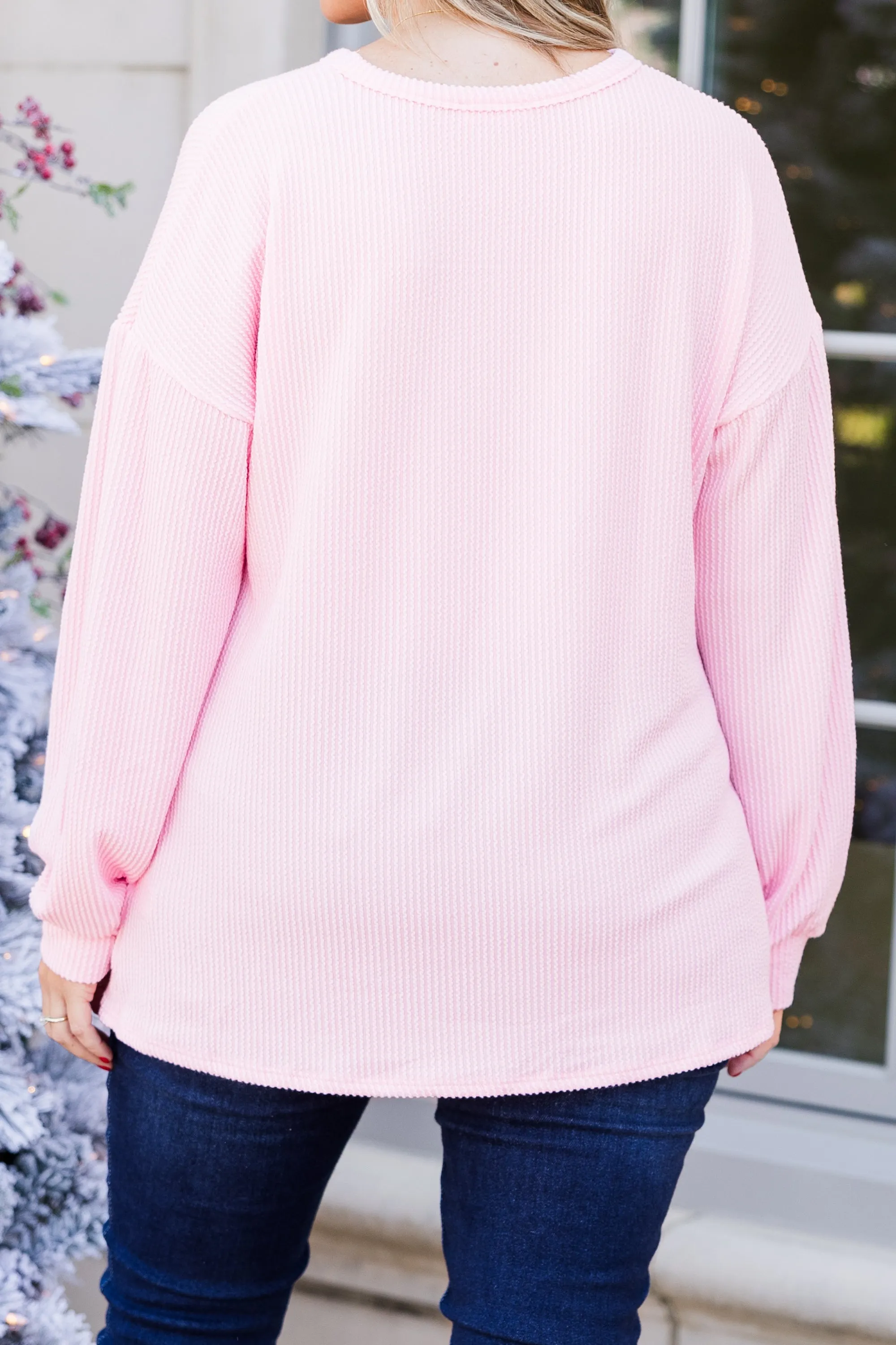 Santa's Sweetheart Pullover, Pink