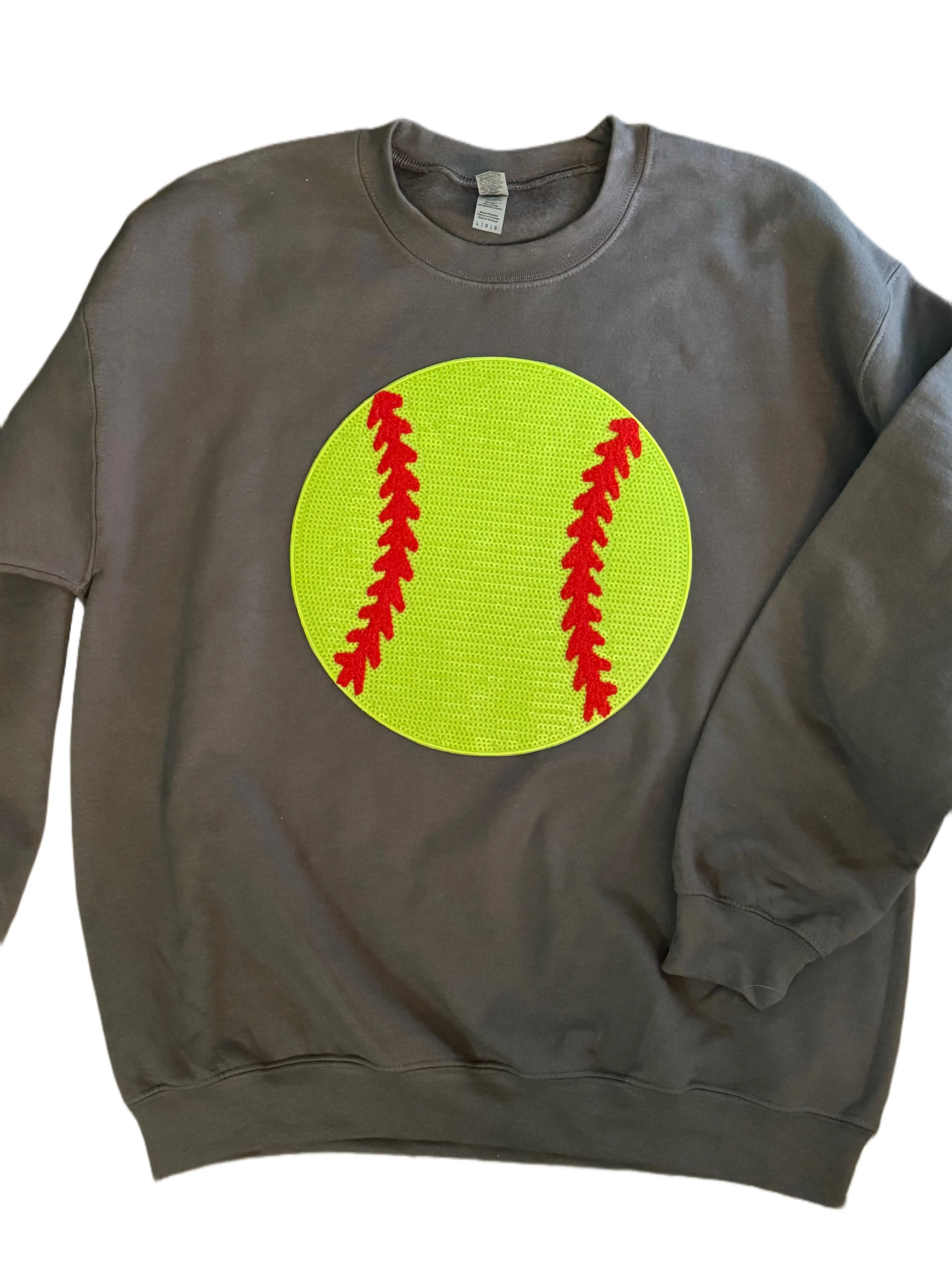 Sequin Softball Sweatshirt & Hoodies (Various Options)