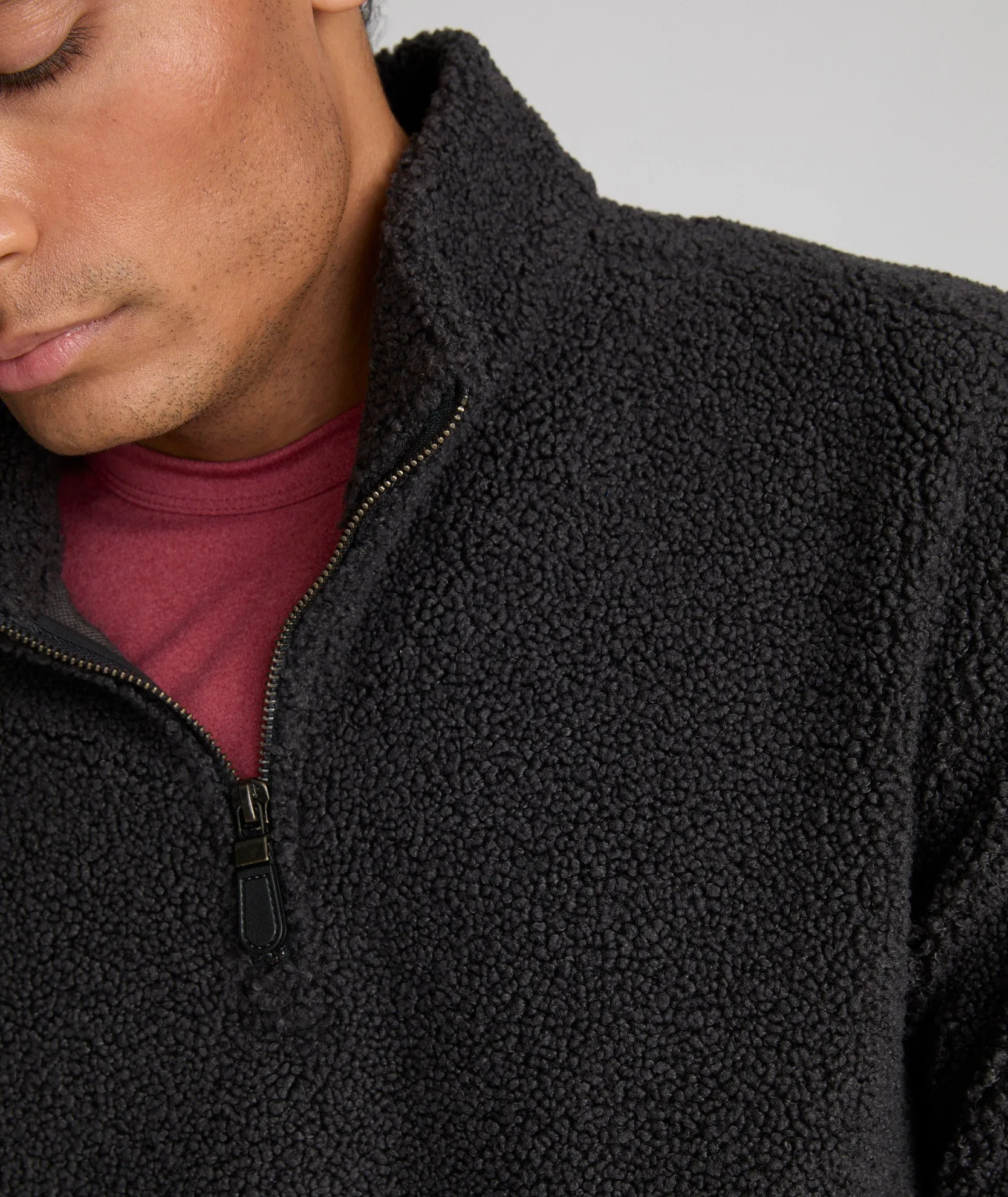 Sherpa Quarter-Zip Sweater