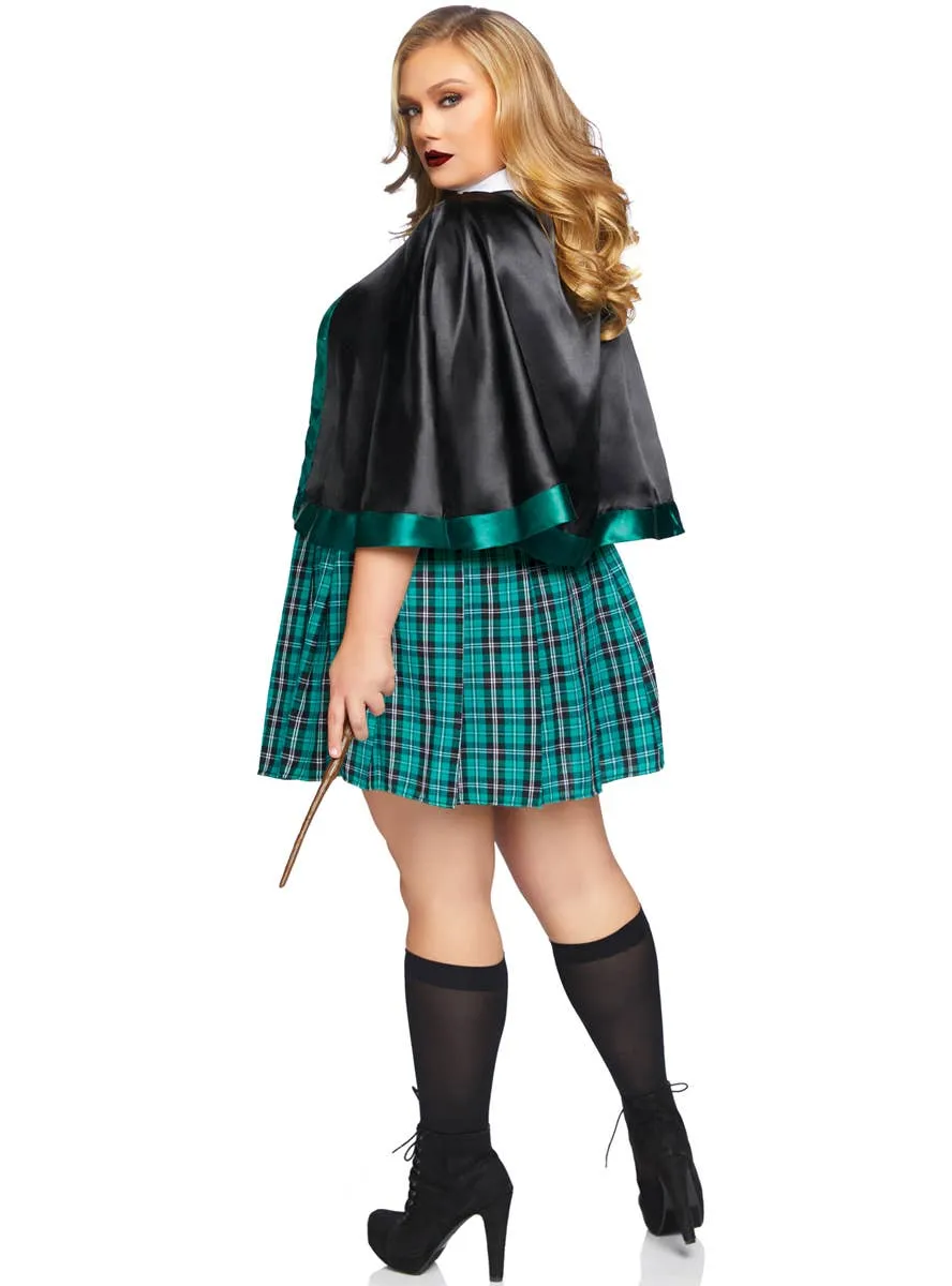 Sinister Spellcaster Womens Sexy Plus Size Wizard Costume