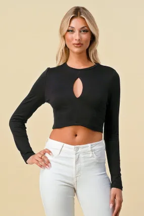 Soleil Keyhole Double Layered Crop Top