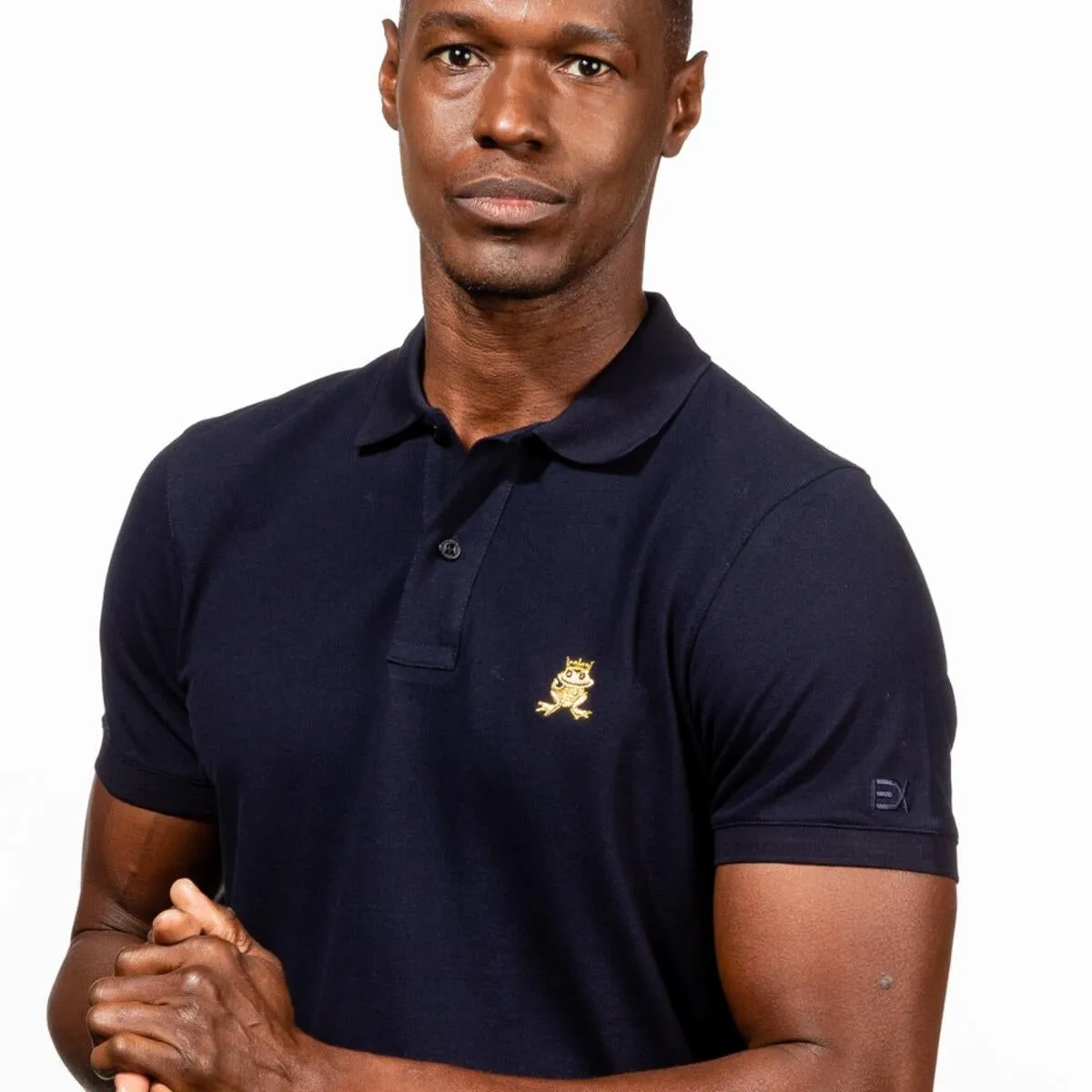 Solid Navy Cruise Polo by EightX