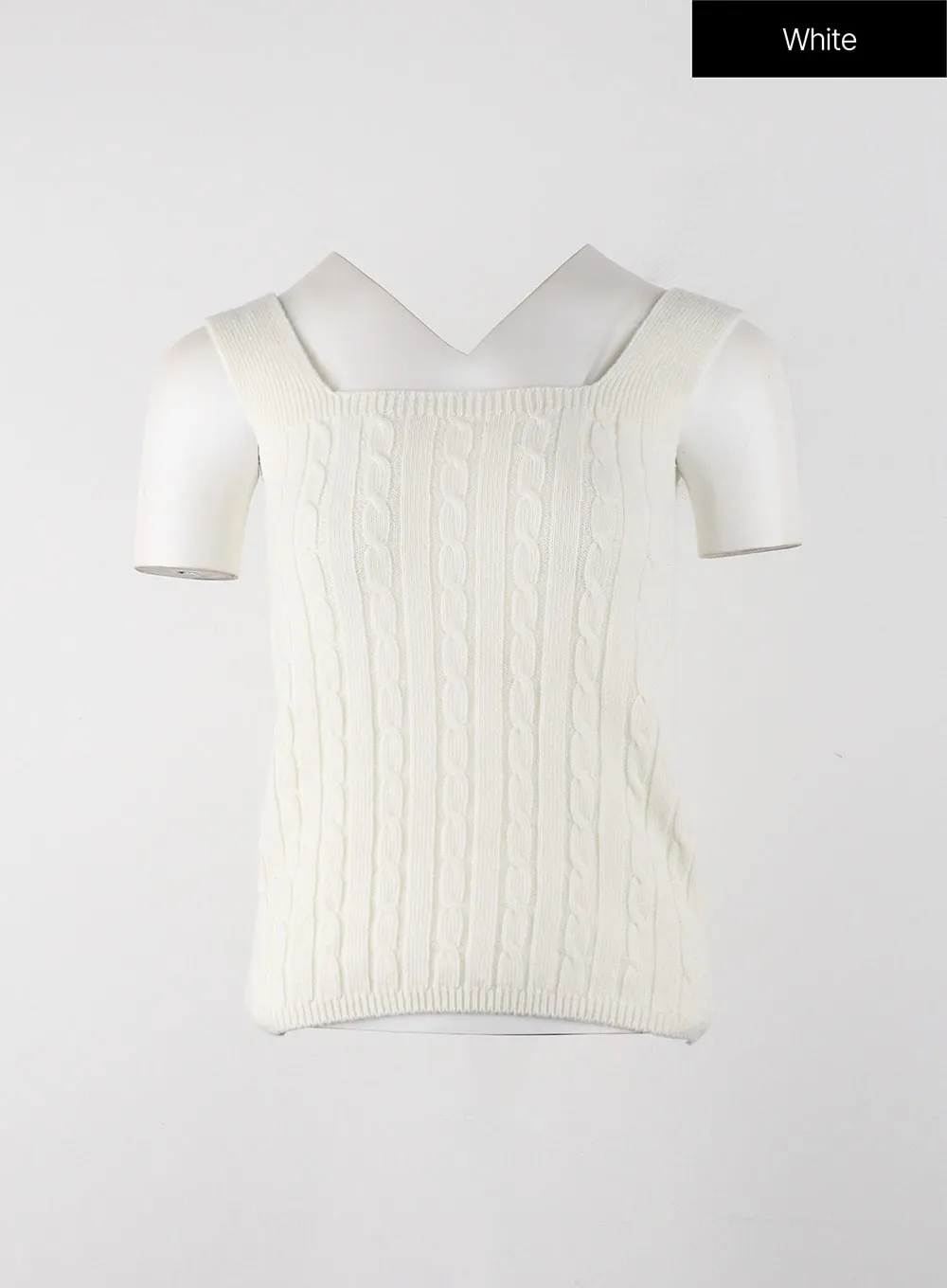 Solid Texture Knitted Tank Top OJ405