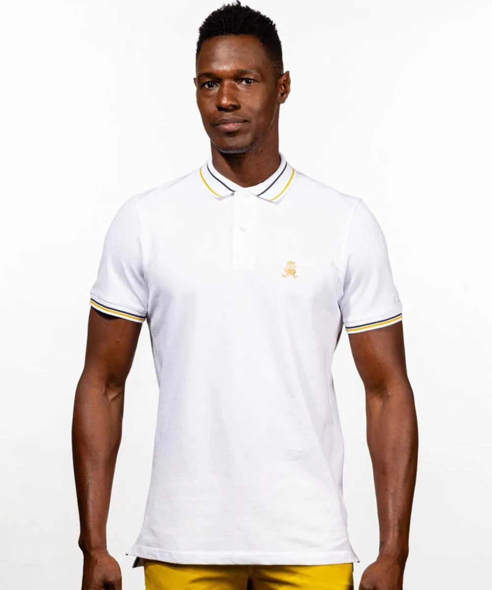 Solid White Diego Polo by EightX