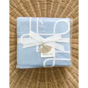 Southport Sateen Duvet Cover (K/CK)-Cape Blue