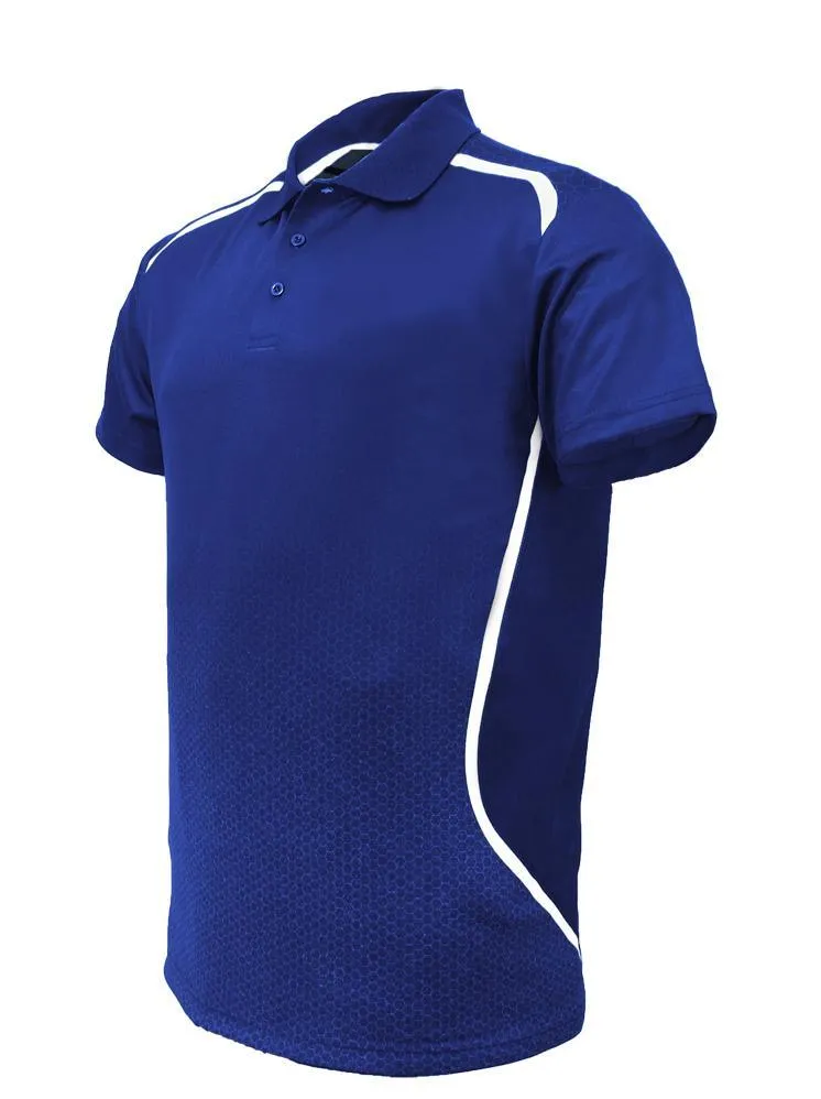 Sublimated Sports Golf Polo -Royal/White