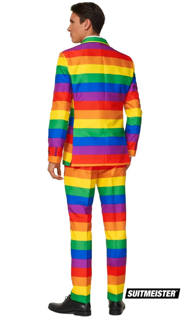 Suitmeister Rainbow Stripe Mens Novelty Suit