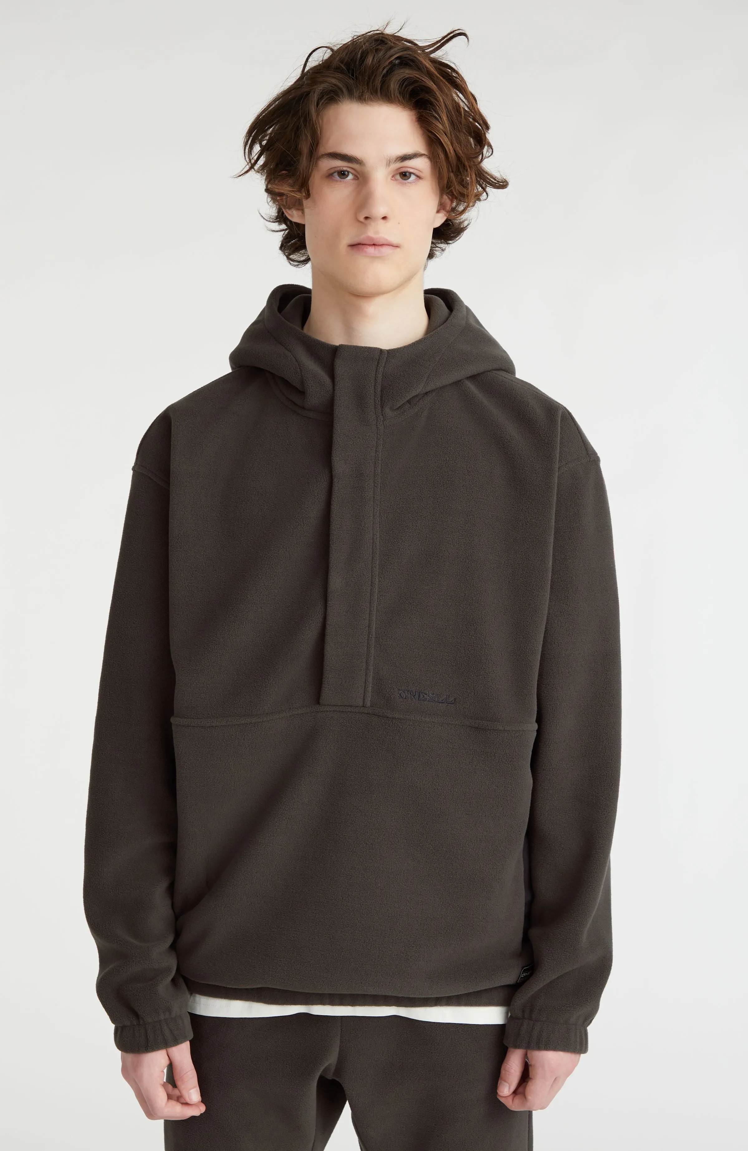 Superfleece Half Zip Hoodie | Black Out Colour Block