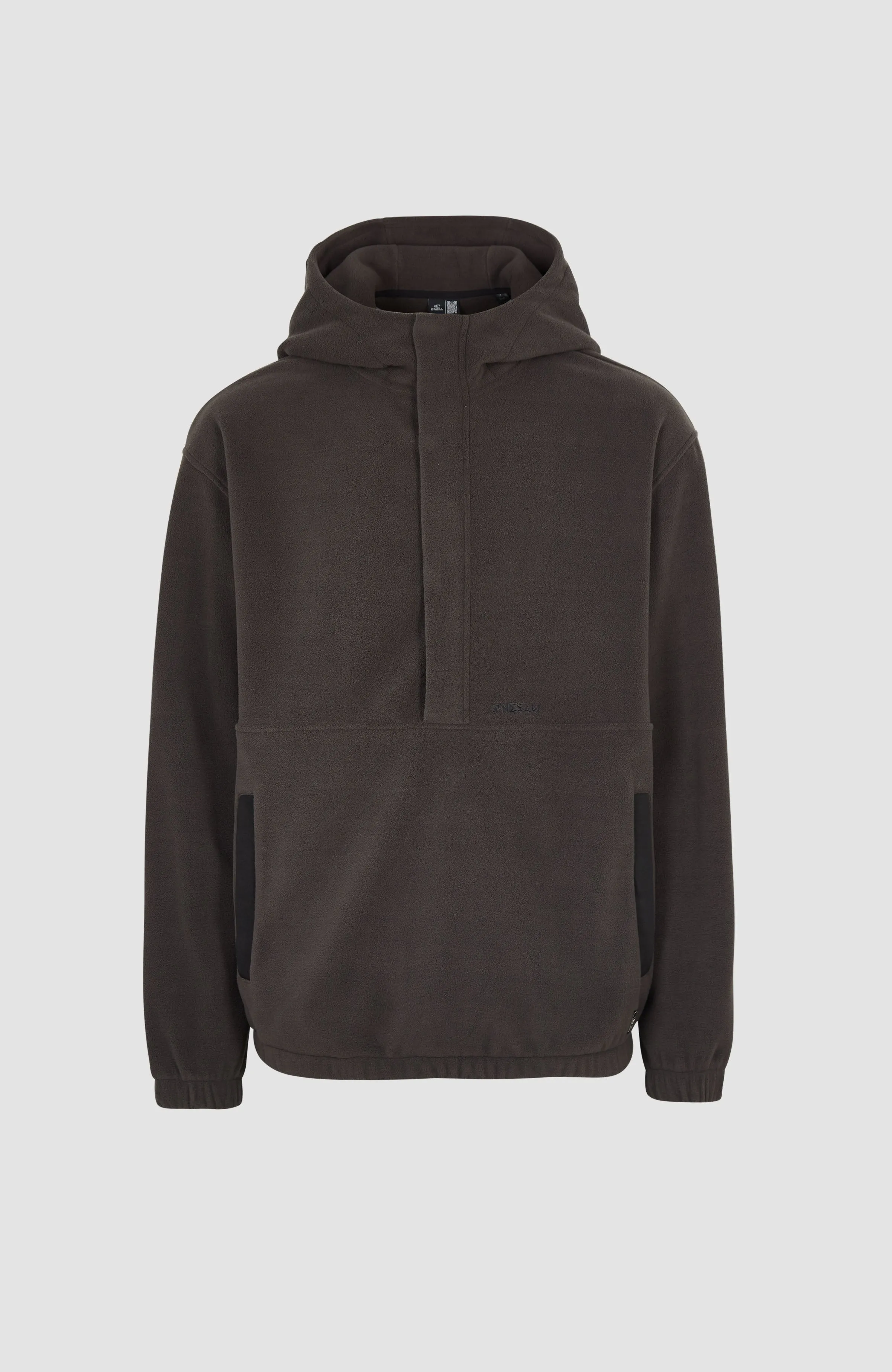 Superfleece Half Zip Hoodie | Black Out Colour Block