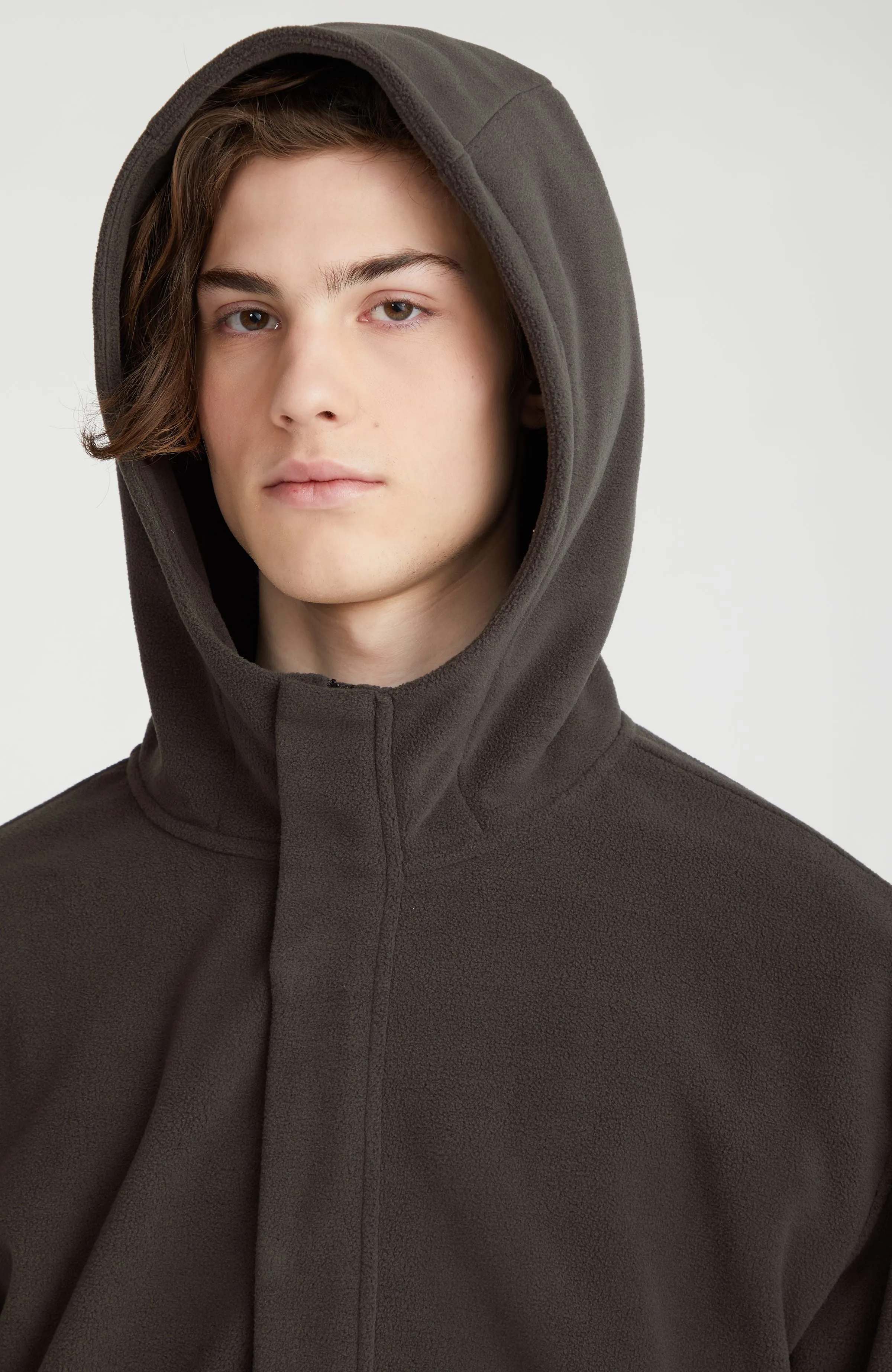 Superfleece Half Zip Hoodie | Black Out Colour Block